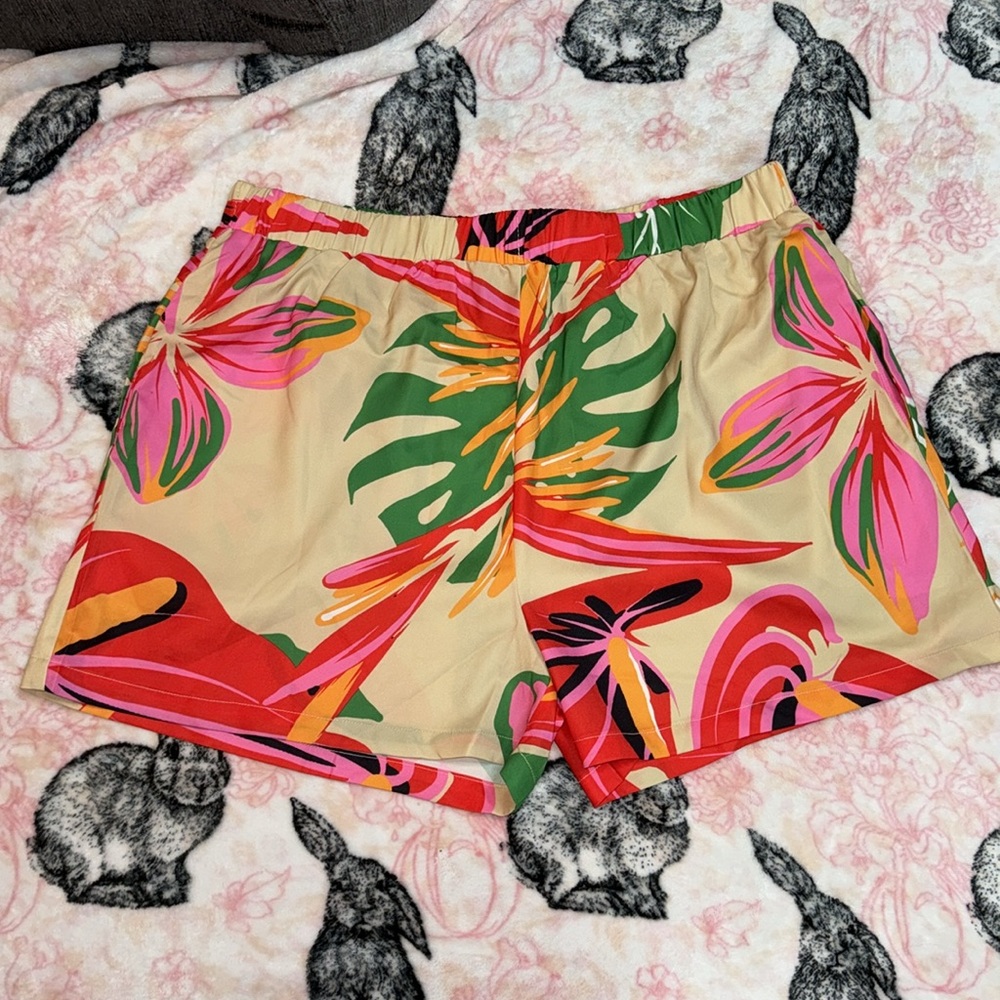 ❌❌ SOLD 〽️❌❌Lexbreezy Hawaii 🌺 Moani Shorts Tropical Print NWT - Picture 4 of 10
